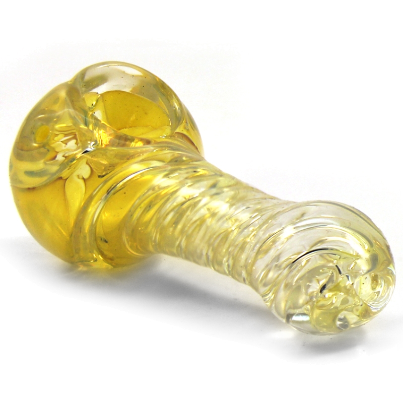 Swirl & Fumed Bulged Spoon 3.5 Inch Hand Pipe - Assorted